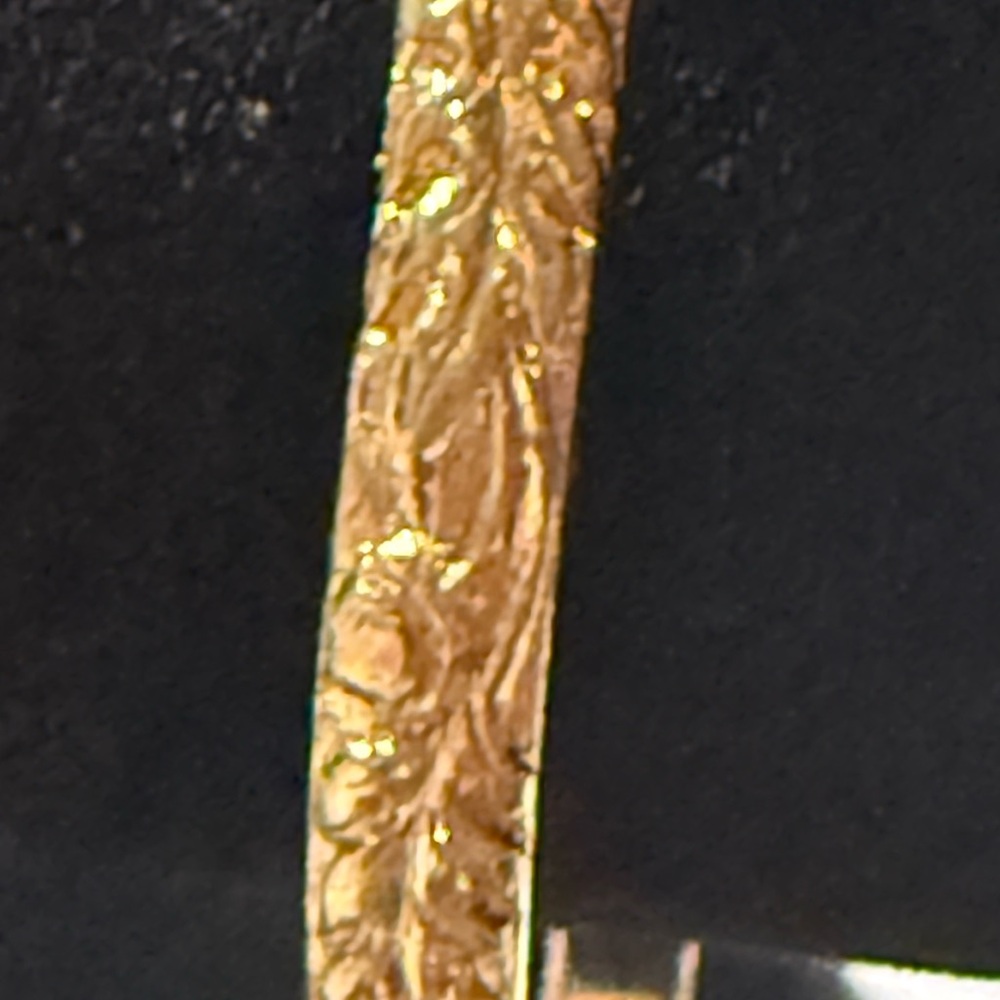 Monet thin Gold-Tone Textured Women's Bangle Bracelet